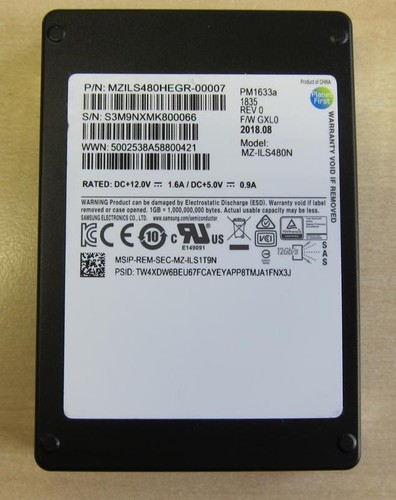 480 samsung ssd pm1633a - gb,