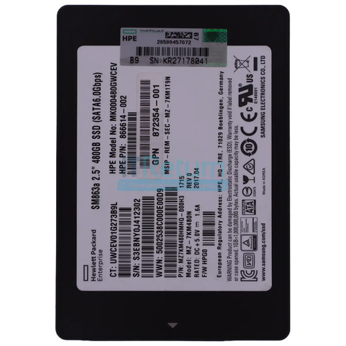 Hpe samsung sm863a 480gb - sm863a,