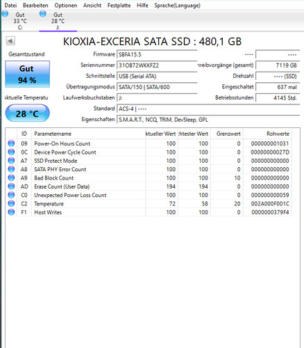 Kioxia exceria ssd 480gb sata - kioxia,