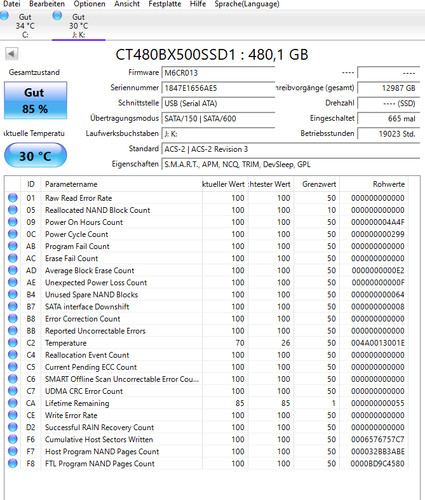 Crucial bx500 ssd 480gb - crucial, 2.5